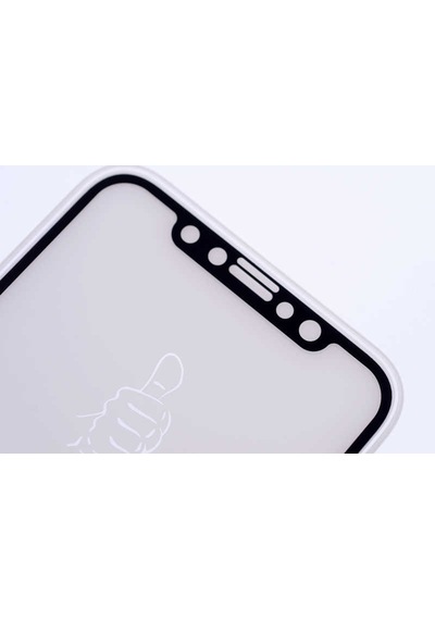 Apple Uyumlu iPhone X Zore Kenarları Kırılmaya Dayanıklı Cam Ekran Koruyucu