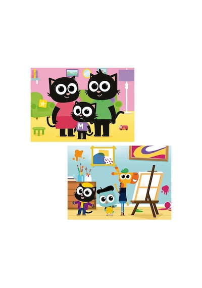 Educa 4-6 Yaş 2x48 Parça Milo Puzzle - Kız Ve Erkek Çocuk Karton Puzzle 1 Adet