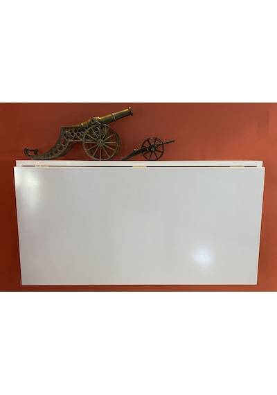 Duvara Monteli Raflı Katlanır Portatif Açılır Kapanır Masa 90*60 cm