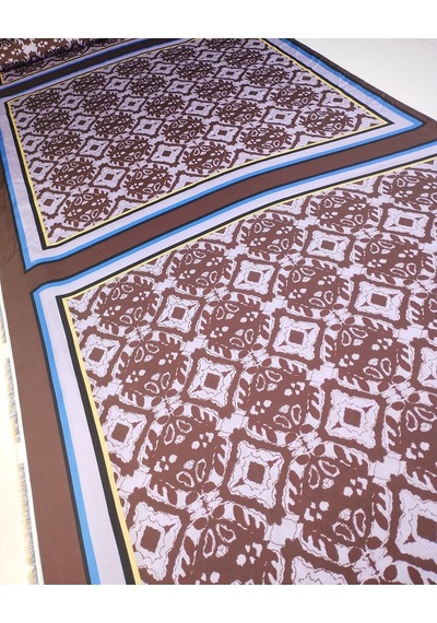 Lila Mor Twill Saten Kumaş Hafif Parlak Dökümlü 140x200cm-11840