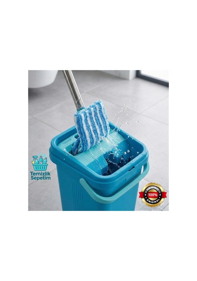 Çift Hazneli Tablet Mop Temizlik Seti +1 Yedek Mop