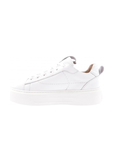 Dgn 477-23y Kadin Kalin Taban Bağcikli Sneaker Ayakkabi 477-1567-R0198 Beyaz