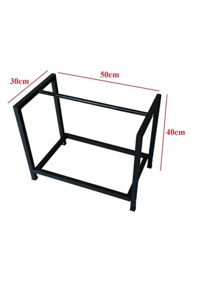 Short Lignum Dekoratif Metal Odunluk Şömine Odun Sehpası 40cm