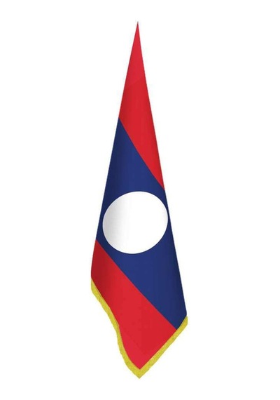 Laos Bayrağı - Ofis-makam-toplantı Odaları - Saçaklı Makam Bayrağı 1