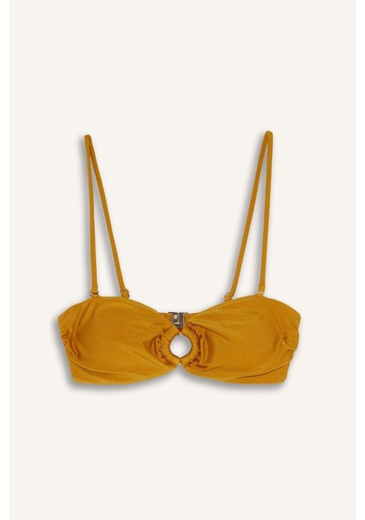 Defacto Regular Fıt Likralı Sarı Bikini Üstü G5291ax26smyl312 Sarı-yl312