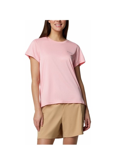 Columbia Bluevista Hill Short Sleeve Crew Kadın Tişört C-colal3349b30669 Pembe