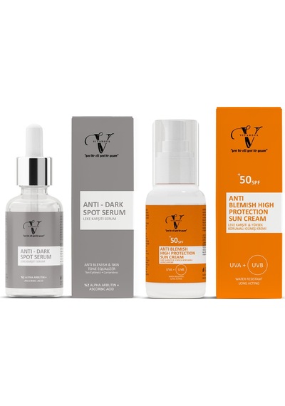 Vitanova Dark Spot Serum 30 ML + Leke Karşıtı Güneş Kremi SPF50+ 50 ML