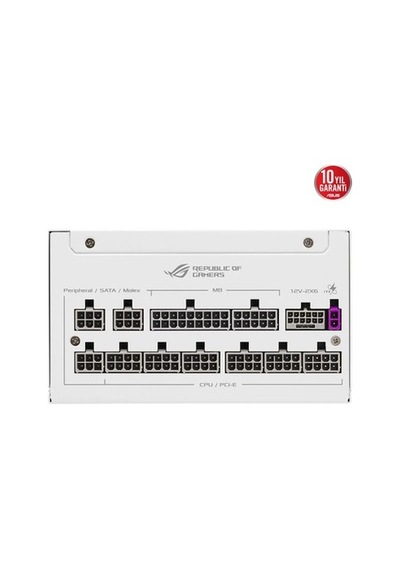 Asus Rog-strıx-1000p Tam Modüler Güç Kaynağı, 80 Plus Platinum Sertifikalı, Atx 3.1, Gan Mosfet,