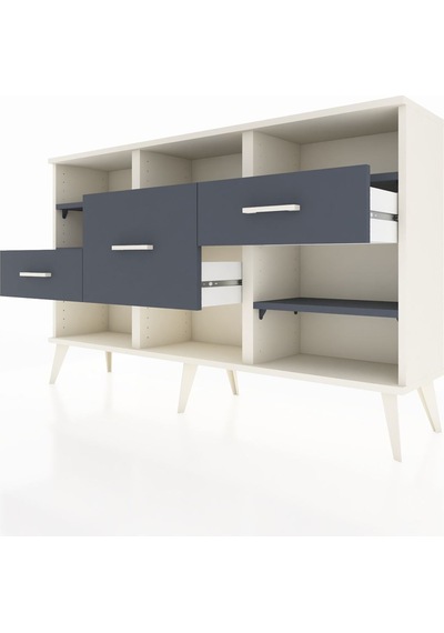 Arges Konsol 5 Raflı 3 Çekmeceli 132x30x83 Aytaşı-antrasit/antrasit Antrasit/antrasit Arges Konsol 5 Raflı 3 Çekmeceli 132x30x83 Aytaşı-antrasit/antrasit Antrasit/antrasit