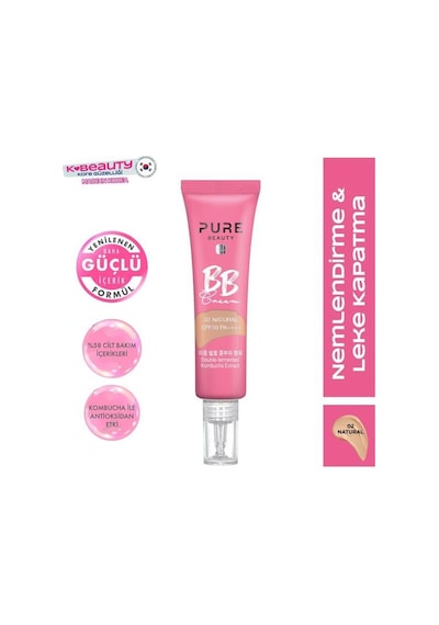 Pure Beauty Bb Krem Spf50 Pa++++ Natural 30 Ml 0