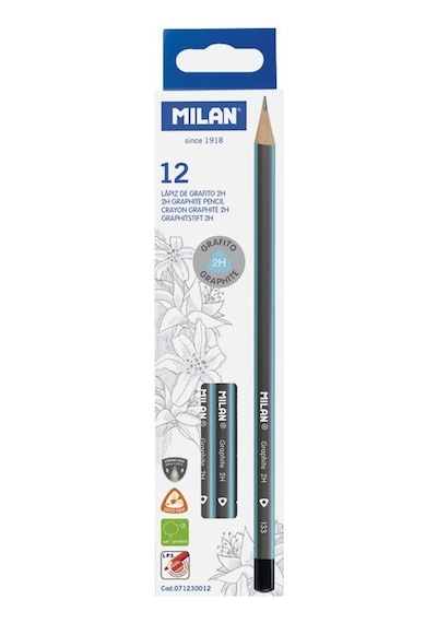 Milan 71230012 Graphıte 2h Üçgen Kurşun Kalem - 12 Adet