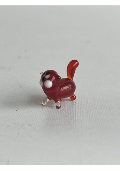 El Yapımı Mini Murano Cam Kedi Biblo A99-02