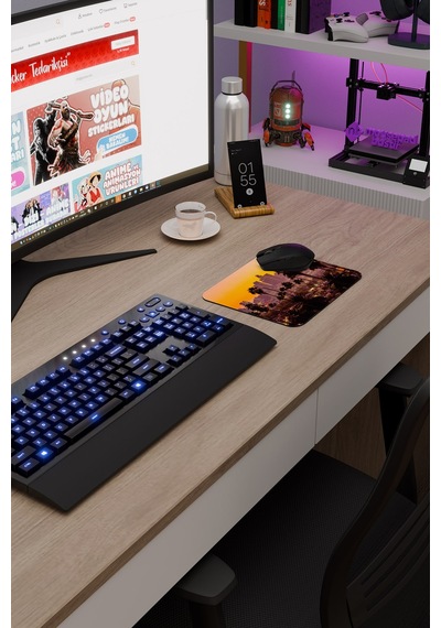 Kaliforniya Abd V5 22x18 Gaming Kauçuk Kaymaz Taban Mouse Pad Fare Altlığı