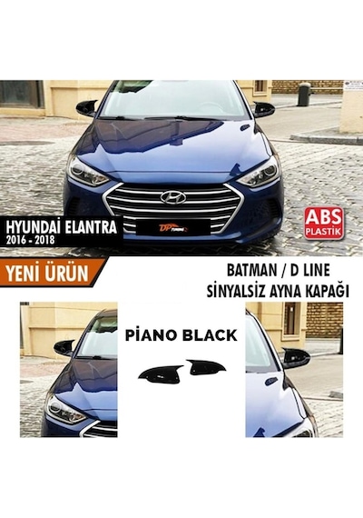 Hyundai Elentra 2016-2018 Uyumlu Batman Yarasa Ayna Kapağı Sinyal