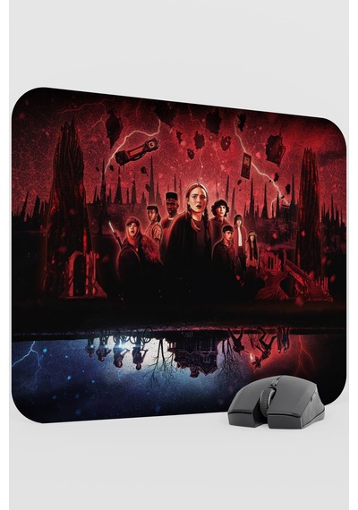 Stranger Things V1 48x40 Xl Gaming Kauçuk Kaymaz Taban Mouse Pad Fare Altlığı