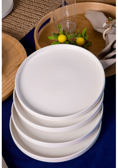 Heda Porselen Venüs 6'lı 20 Cm Porselen Pasta Ve Tatlı Tabağı Seti