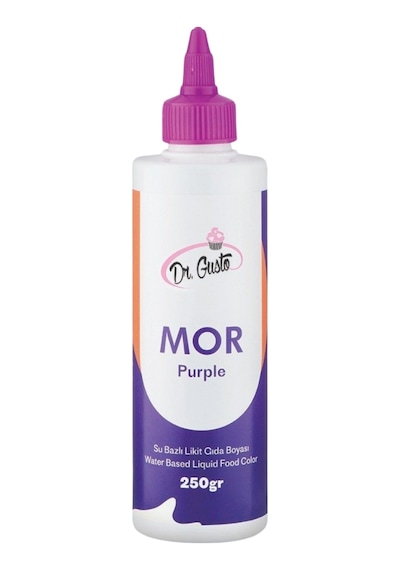 Sıvı Gıda Boyası Mor Suda Çözünür 250 G
