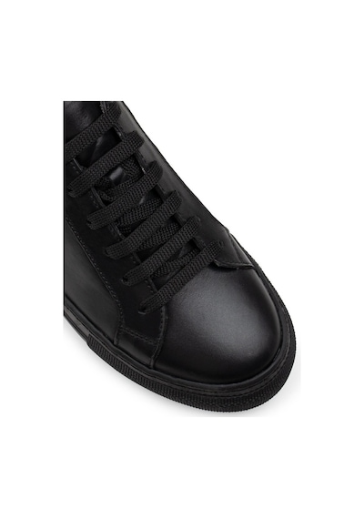 Deery Hakiki Deri Siyah Sneaker Kadın Ayakkabı Siyah (550903299) Siyah