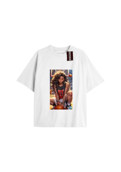 Y2k Bratz Oversize Kod Bratz41 Beyaz