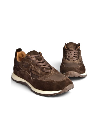 Fox Shoes Z312507561 Kahverengi Hakiki Deri Süet Kadın Spor Ayakkabı Sneakers