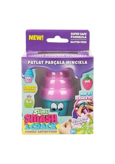 Slimy Patlat Pop-it 55 Gr - Mavi Kase Dondurma Slime