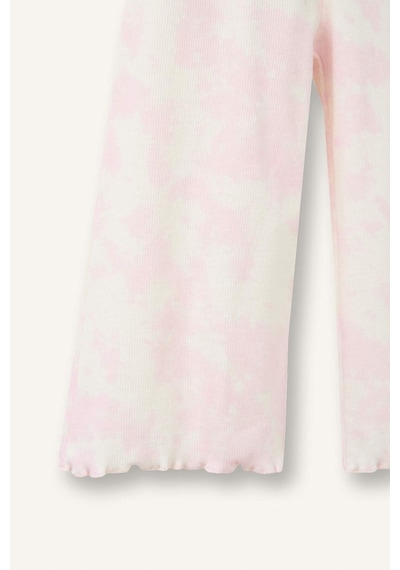 Defacto Wıde Leg Batik Fitilli Kaşkorse Pantolon Kız Bebek H0681a526sppn171 Pembe-pn171