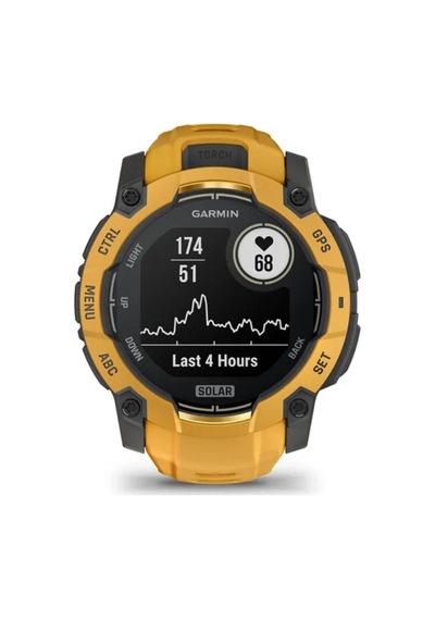 Garmin Instinct 3 - 45 MM Turuncu Gri (Distribütör Garantili)