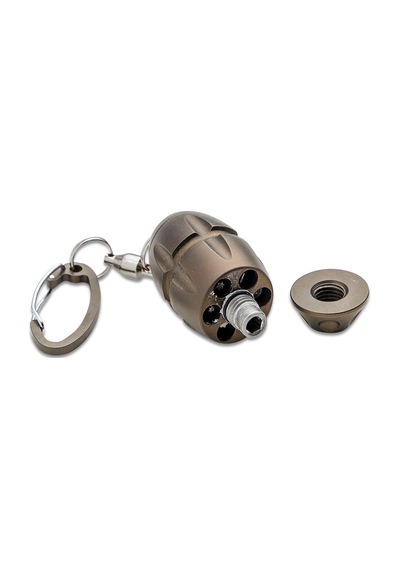 Lionsteel Kamp Eggie Keychain - Bronze Titanium Kahverengi