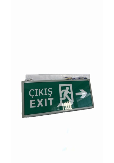 Noas Sol - Sağ Çift Yönlü Acil Çıkış Exit Armatür Ylx-1003 3 Saat Şarj Beyaz