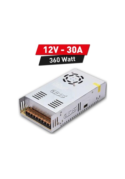 Ids - 12v 30a Fanlı Metal Kasa Adaptör - Profesyonel A Kalite Tam Yük