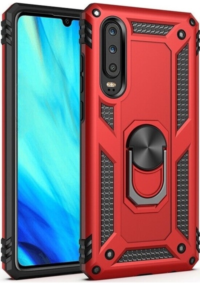 Huawei P Smart Pro 2019 Kılıf Tank Koruma Vega Standlı Yüzüklü Mı  (510536852)