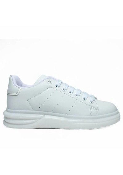Best Of Beyaz Kalın Taban Erkek Sneaker Ayakkabı Beyaz