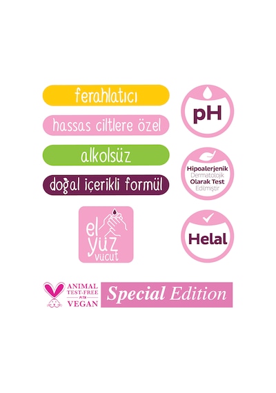 Sleepy Floral Kişisel Bakım Havlusu 3x100 300 Yaprak + Çanta Boy 3x25 75 Yaprak