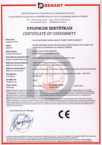 Her Türlü Klima Gazı Doldurma Cihazı Otomatik