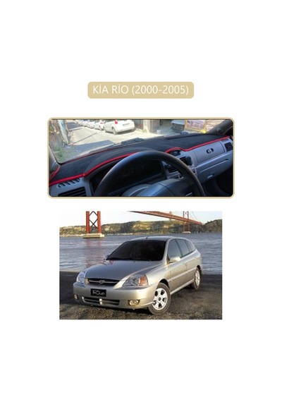 Kia Rio 2000-2005torpido Koruma Halısı Bej Kenar