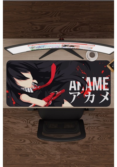 Akame Ga Kill Anime V5 - 90x40 Xxl Gaming Kauçuk Kaymaz Taban Mouse Pad Fare Altlığı