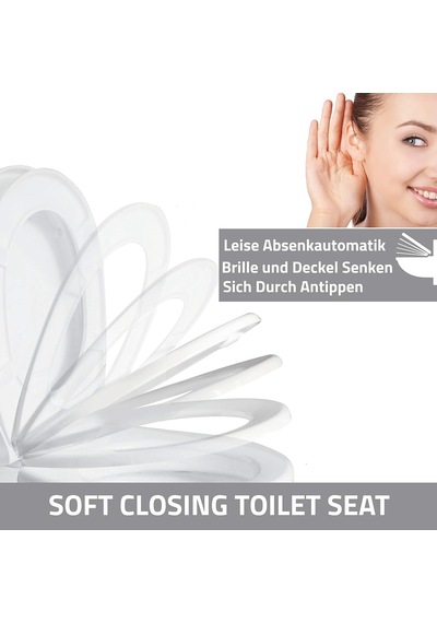 Aqua Bagno / Otomatik Kapanma Sistemli Klozet Kapağı, Antibakteriyel, Ab'de Üretilmiştir, Çıkarılabilir Duroplast Diğer