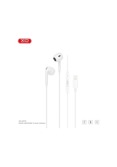 Apple Uyumlu iPhone  Lightning Girişli Kablolu Kulak İçi Kulaklık Yüksek Sadakatli Ses Ve Mikrofonlu Tasarım Şeffaf