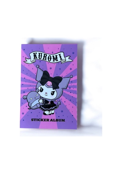 Bak Gel Al Mor-pembe Kuromi Sticker Albümü Kuromi Gotik Sticker Defteri - Mor Ve Pembe Çizgi Karakter Koleksi - Bgakuromi008 Çok Renkli