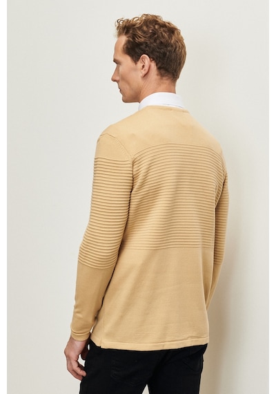 AC&Co / Altınyıldız Classics Erkek Bej Anti-Pilling Özellikli Tüylenme Yapmayan Standart Fit Bisiklet Yaka Çizgi Dokulu Triko 4A4921100065KBJ3XL Bej AC&Co / Altınyıldız Classics Erkek Bej Anti-Pilling Özellikli Tüylenme Yapmayan Standart Fit Bisiklet Yaka Çizgi Dokulu Triko 4A4921100065KBJ3XL Bej