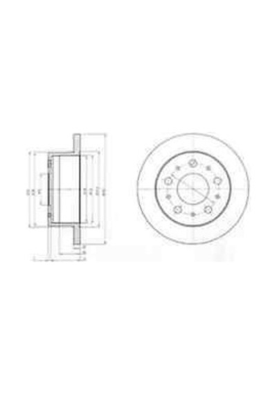 DELPHI BG4099 FREN DİSKİ ARKA DUCATO III 06- / BOXER III 06- / JU