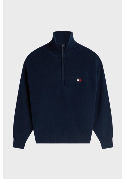 Tommy Jeans % 100 Pamuk Yarım Fermuarlı Balıkçı Yaka Kazak Kadın Kazak Dw0dw22928 C1g Lacivert Tommy Jeans % 100 Pamuk Yarım Fermuarlı Balıkçı Yaka Kazak Kadın Kazak Dw0dw22928 C1g Lacivert