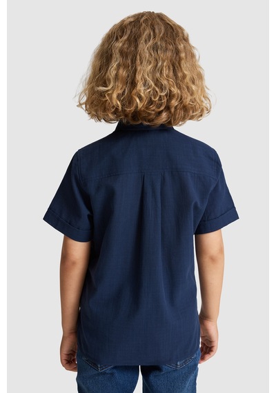 U.S. Polo Assn. U.s. Polo Assn. Erkek Çocuk Lacivert Gömlek Kısa Kollu 50326122-vr033