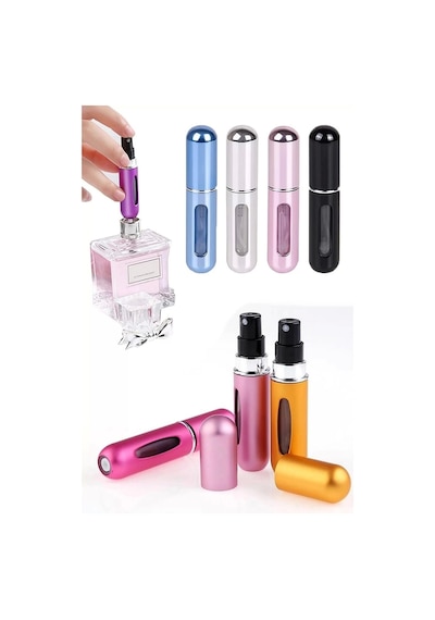 Doldurulabilir Mini Parfüm Şişesi Renkli Cep Sprey Parfüm Şişesi 4 ML