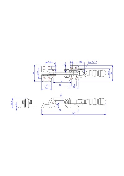 Goodhand Gh-40200 Mandal Plakalı Kanca Geçiş Kelepçesi 200 Kg K