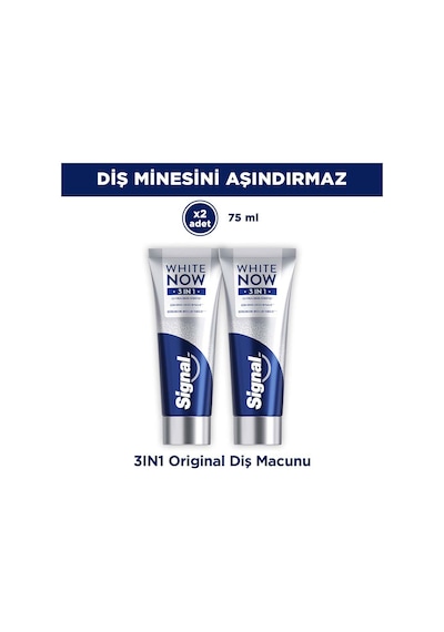 Signal White Now Diş Macunu 3 İn 1 Original 75 Ml X2