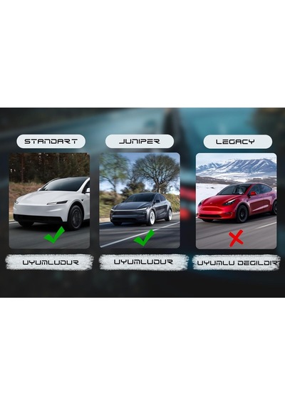 4'lü Set T Parts Model Y 2025+ Juniper Çamur Paçalığı, Ön & Arka, 4 Parça, Siyah, Kolay Montaj, Darbe Ve Çamu