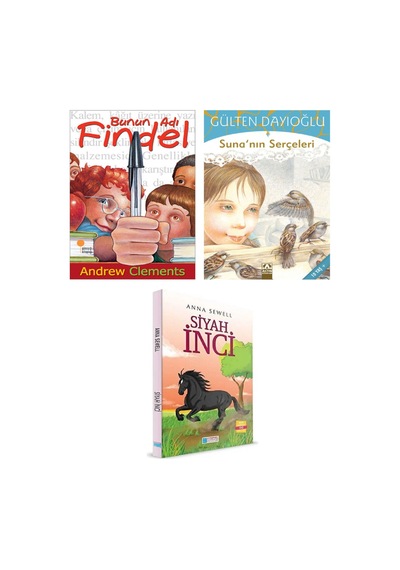 Evrensel Siyah İnci - Gülten Dayıoğlu Suna'nın Serçeleri - Bunun Adı Findel Toplam 3 Kitap