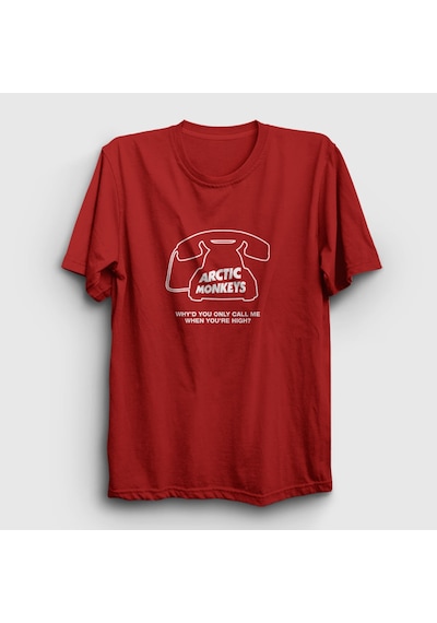 Presmono Unisex High Arctic Monkeys T-shirt Kırmızı