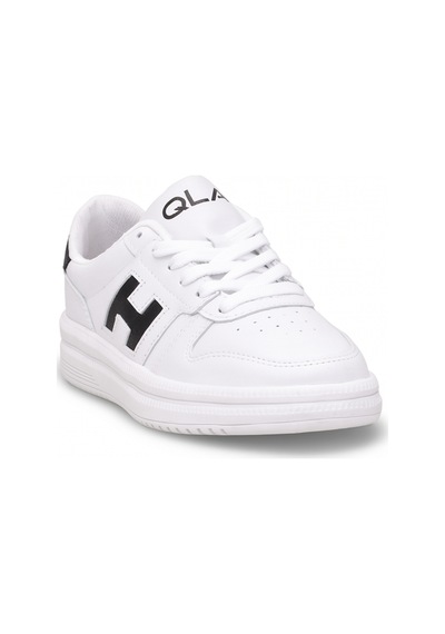 Ayakkabı Fuarı Elit Asqla1457 Kadın Klasik Sneaker Beyaz - Siyah